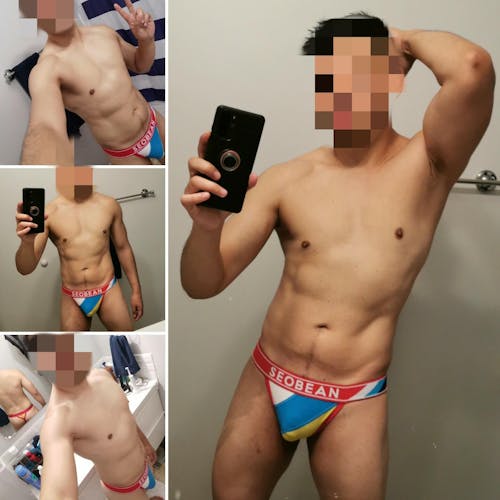 Color Block Thong 10111