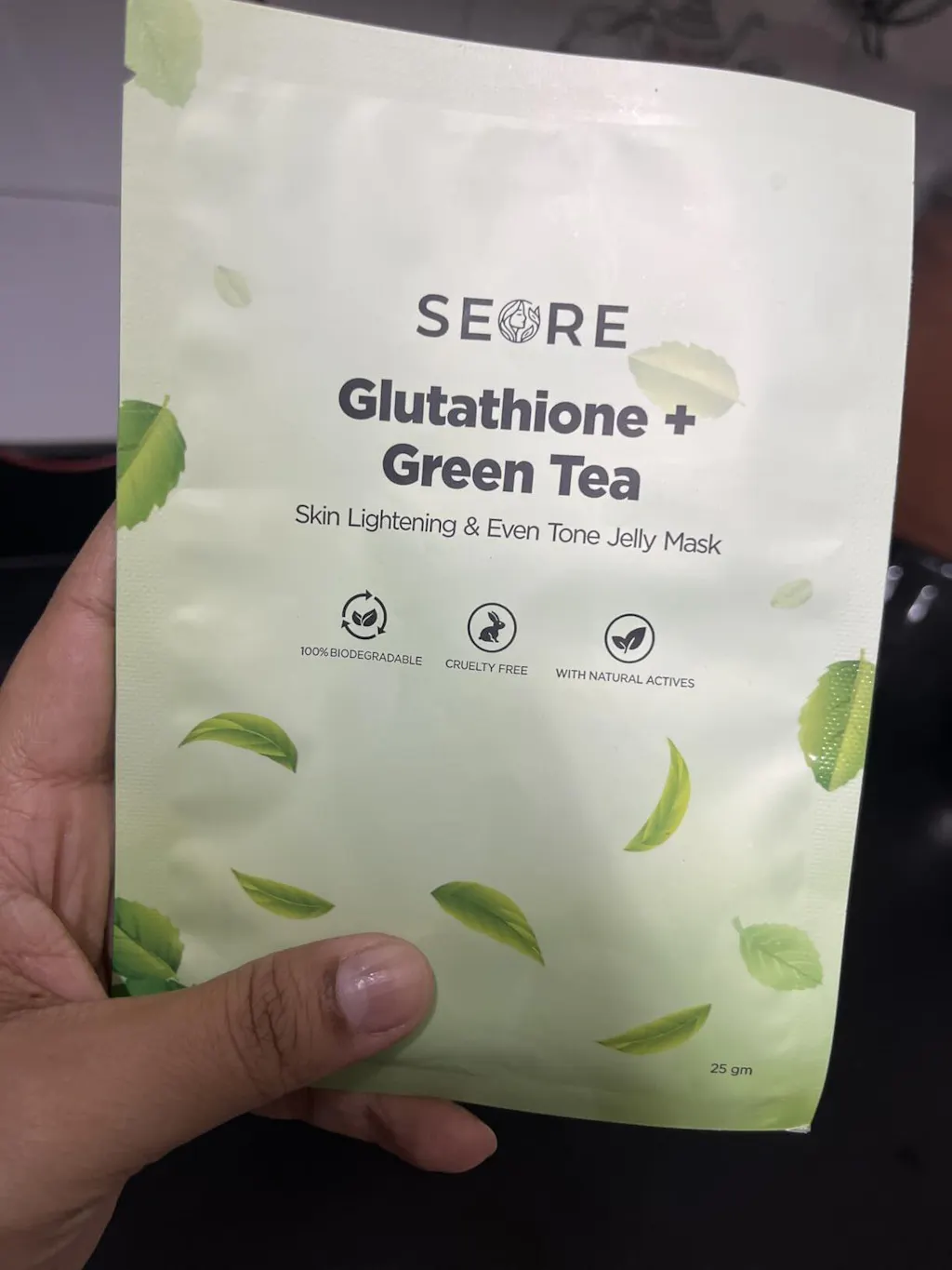 SEORE Glutathione + Green Tea Skin Lightening & Even Tone Jelly Mask