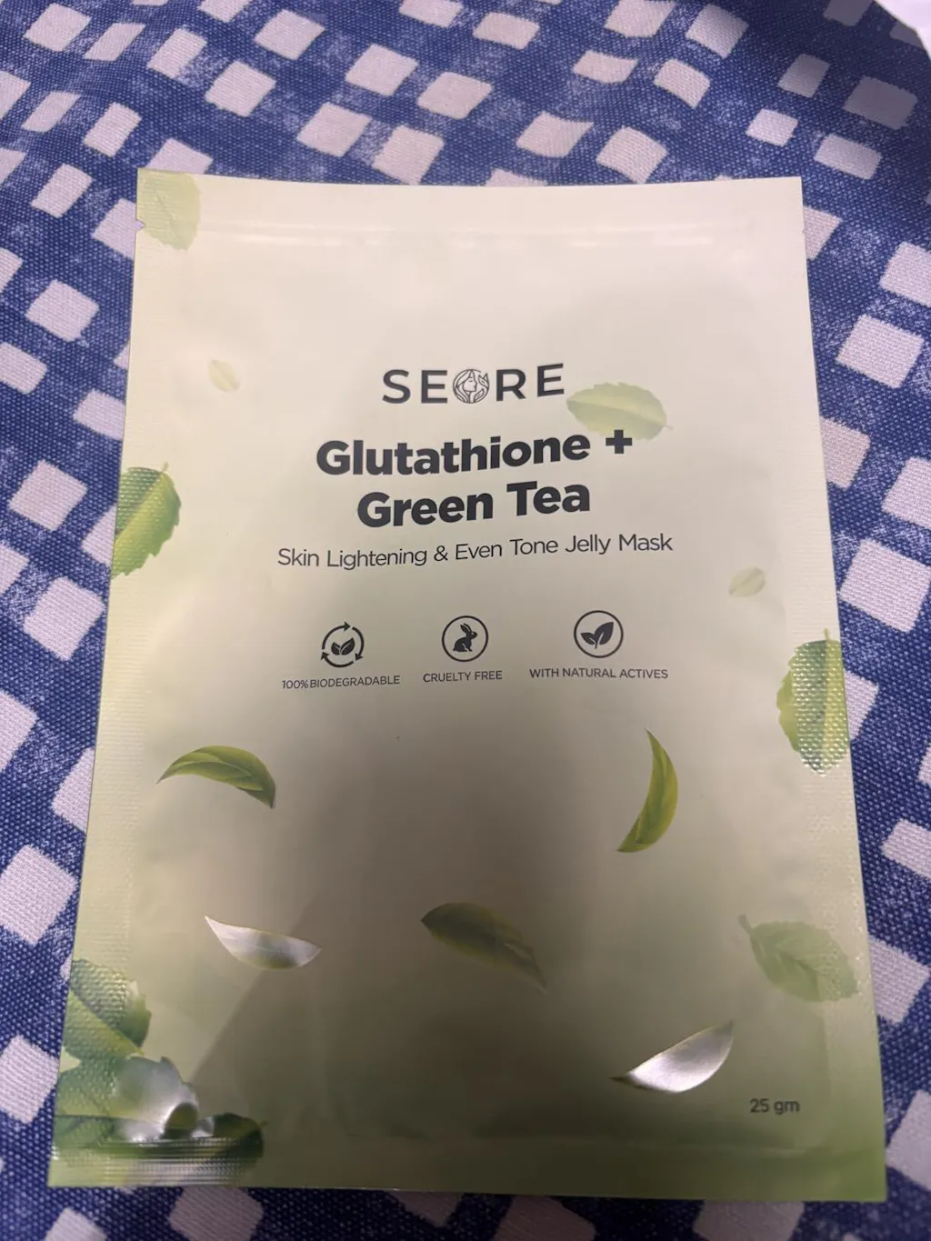 SEORE Glutathione + Green Tea Skin Lightening & Even Tone Jelly Mask
