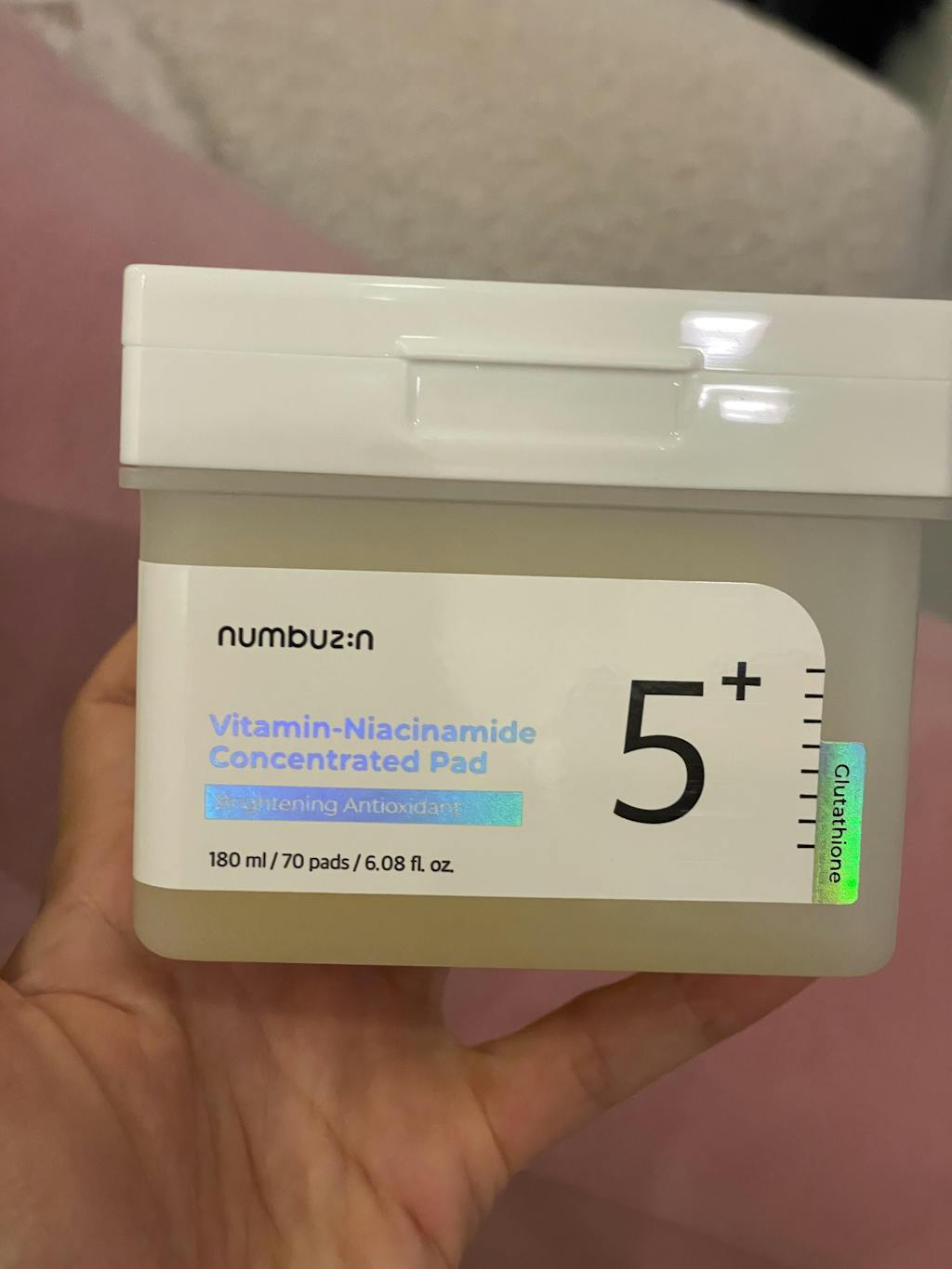 [NUMBUZIN] No.5+ Niacinamide Concentrated Toner Pad (6.08oz, 70Pads)
