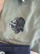 Angry Carp Embroidered Unisex Hoodie | Soft & Stylish Streetwear