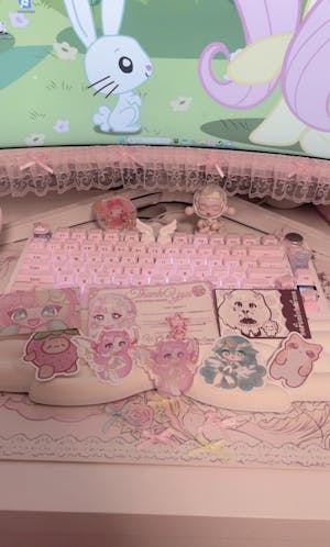 Star Guardian Kai'Sa - Acrylic Glitter Epoxy Keycharm , League of Legends