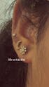 Crescent moon studs - Pair