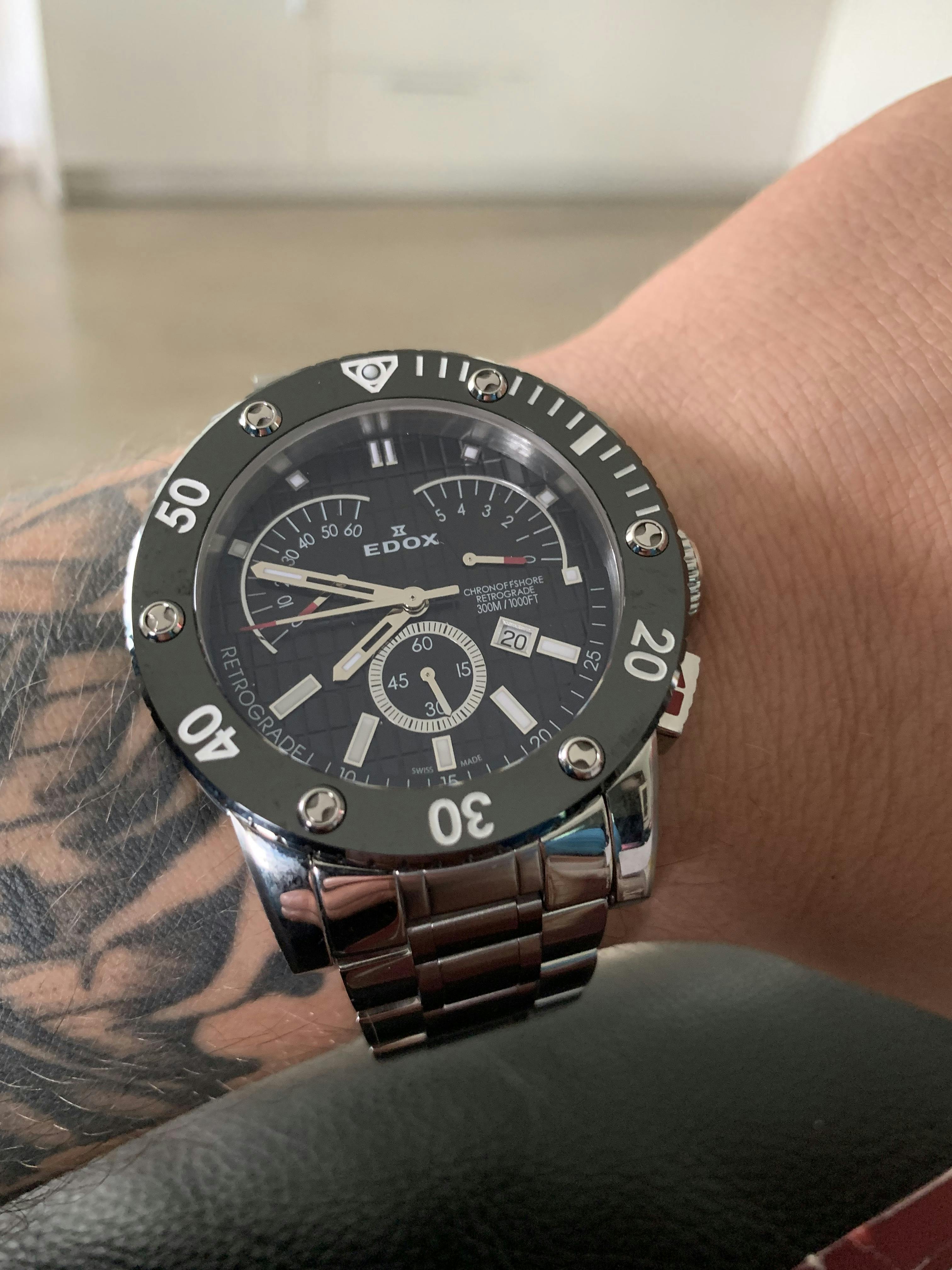 時計 EDOX Class-1 Chronoffshore Automatic Edox Class 1 Chronoffshore Retrograde 01503 3N NIN