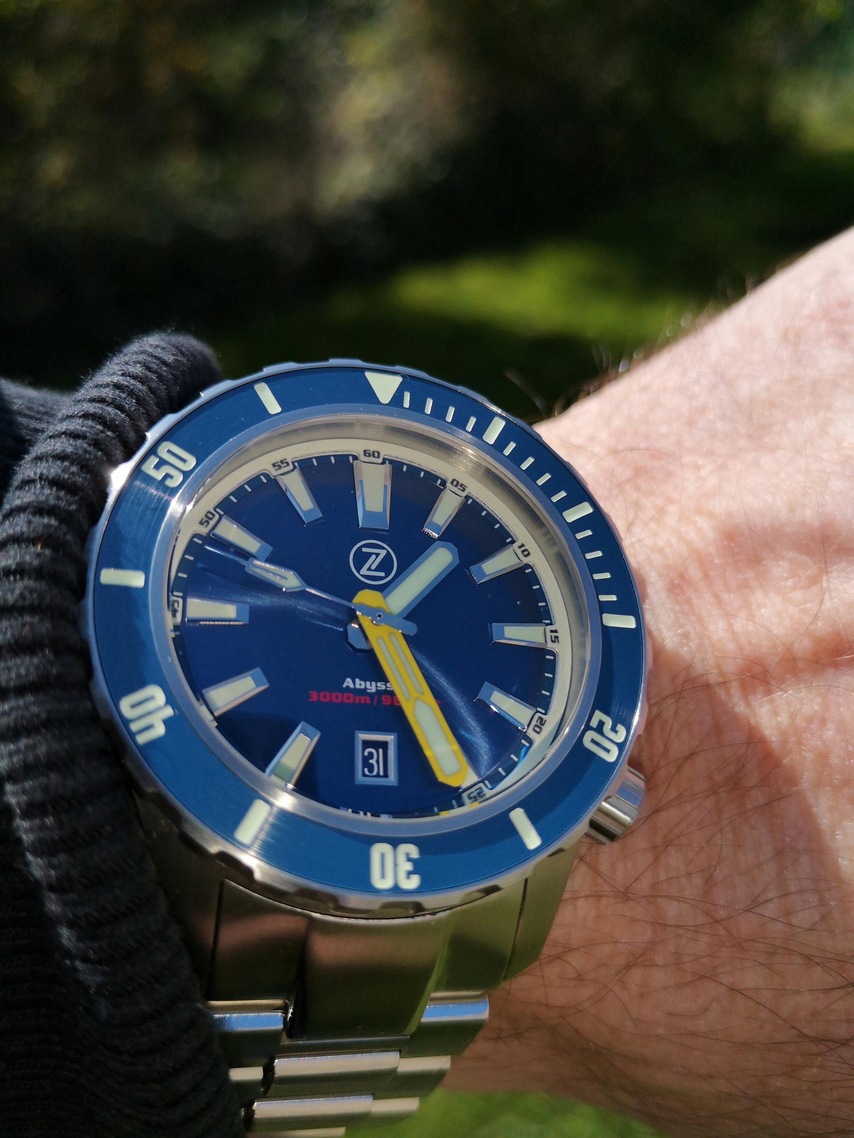 ③波動コアオルゴナイト◆ Zelos Abyss 3 Steel Midnight Blue - SeriousWatches.com