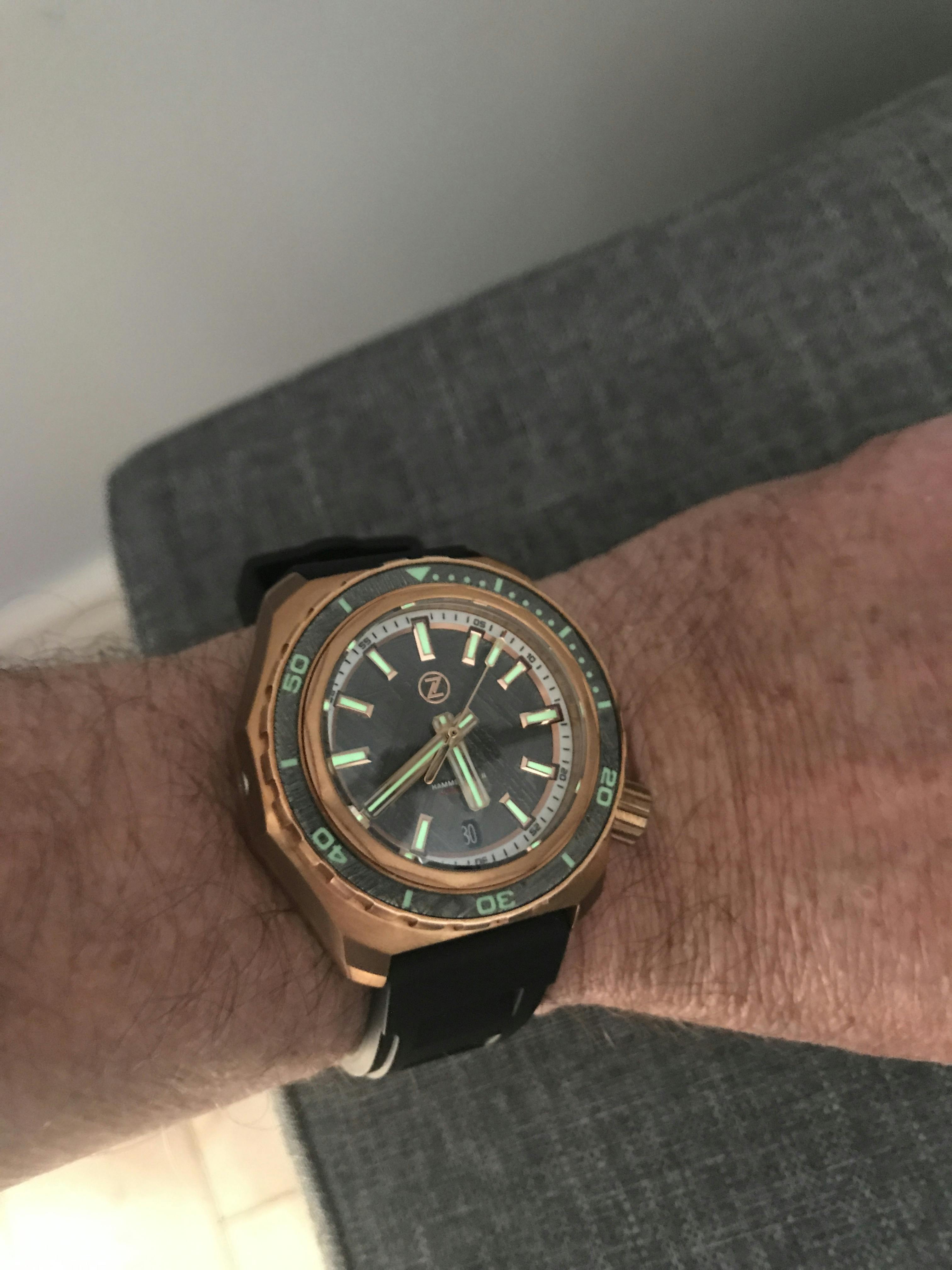 Zelos Hammerhead 2 Bronze Meteorite NH35 - SeriousWatches.com