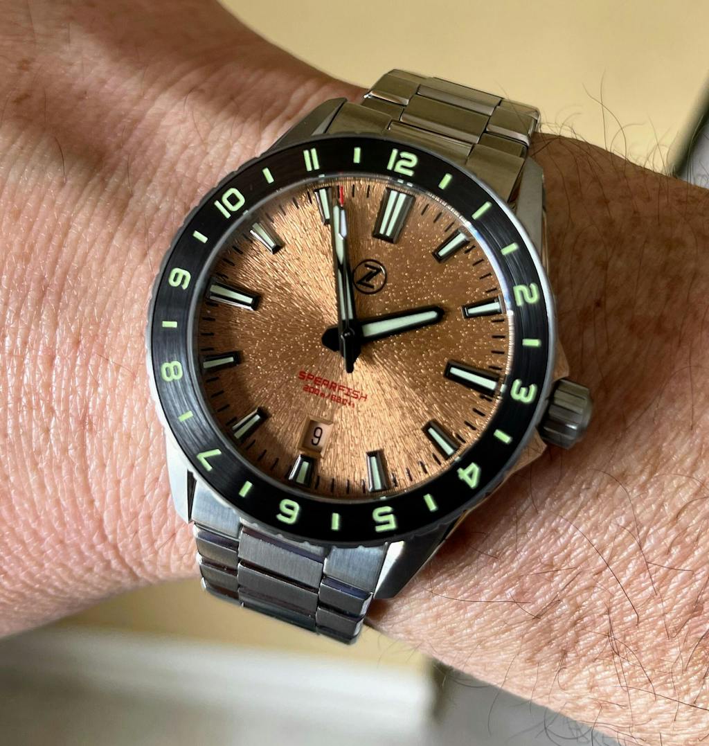 Zelos Spearfish 40mm Copper - SeriousWatches.com