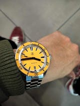 Zelos Swordfish 42mm SS Ember Orange Watch - WatchBandit