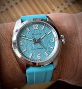 Islander Watch Brookville Calligraphy Edition Blue Parchment #ISL-320