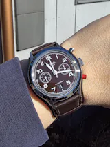 Hanhart 417 ES Mocha Flyback Date 42mm Limited Edition