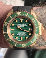 OceanX Sharkmaster Bronze SMB543 Malachite Limited Edition
