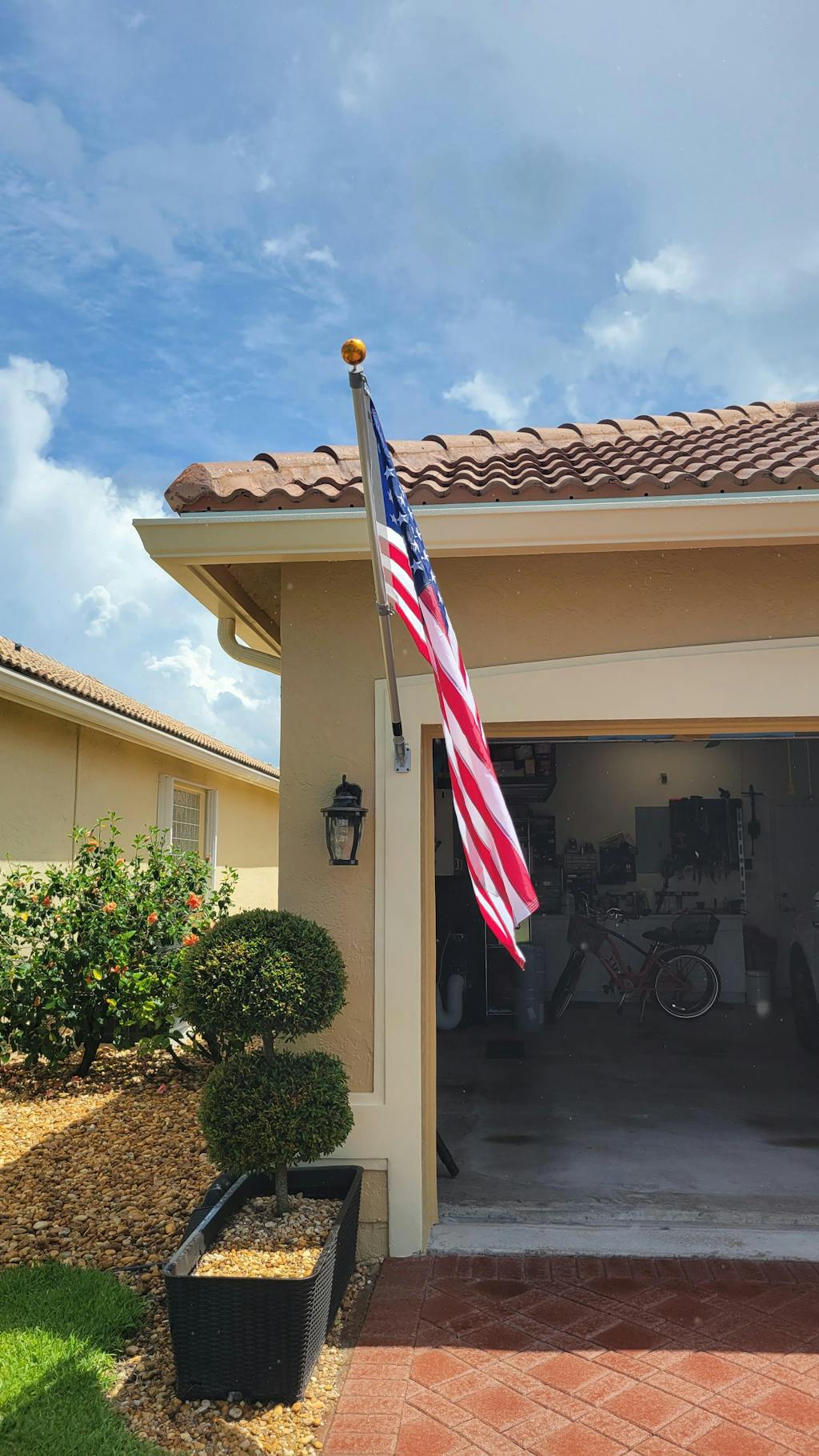 Orion 6' Premium Wall Mounted Flagpole Service First Products