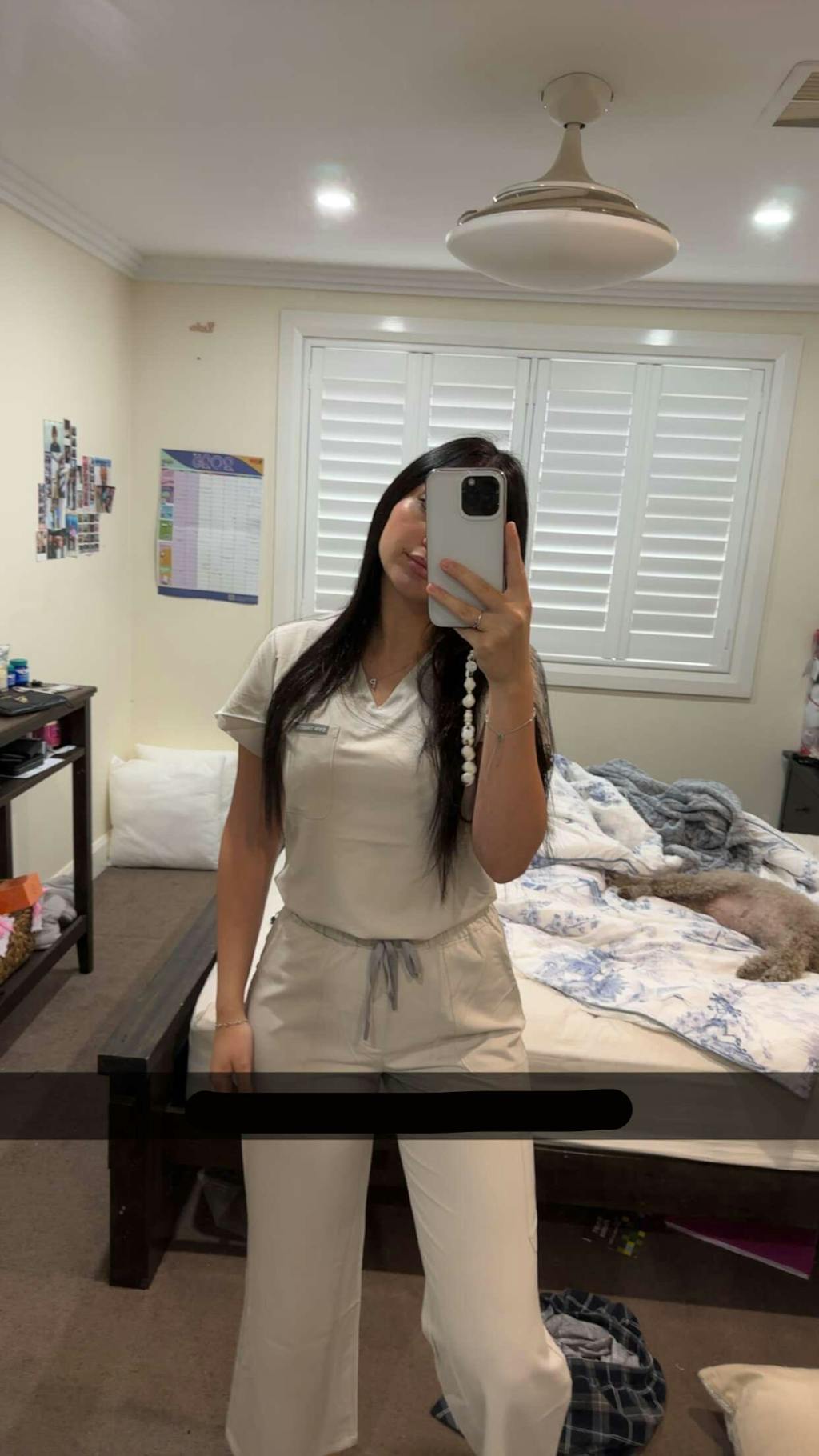 Lounge Leg Scrub Pants Silk Sand