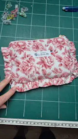 DIY Sewing Project 2Sizes Frill Pouch "Aurora" PDF Pattern and tutorial