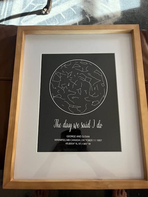 Custom Night Sky Star Map Print