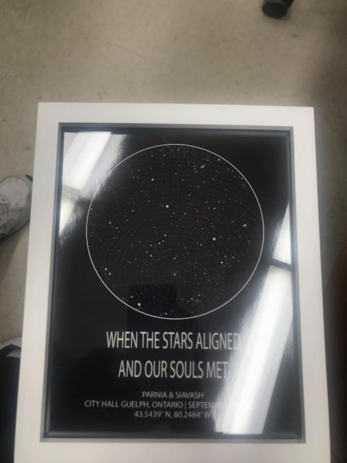 Custom Night Sky Star Map Print