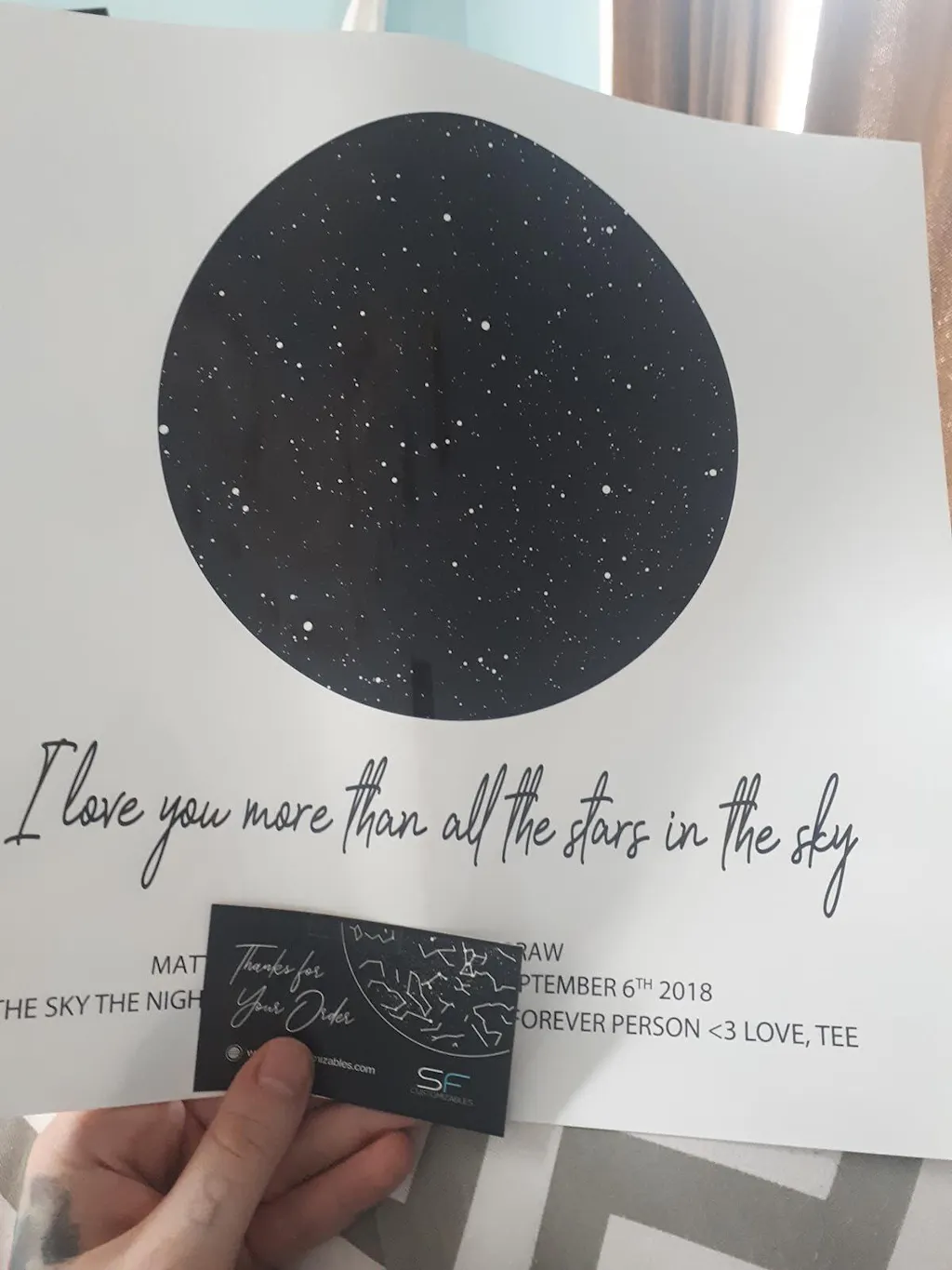 Where It All Began Custom Night Sky Star Map Print