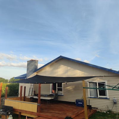 Black Rectangle Shade Sail