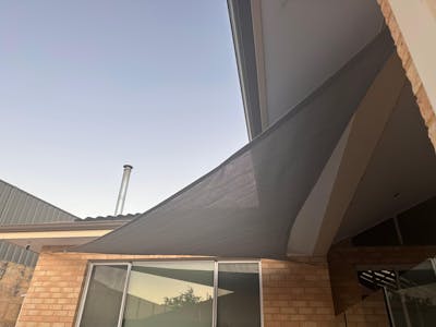 Grey Right Angle Triangle Shade Sail