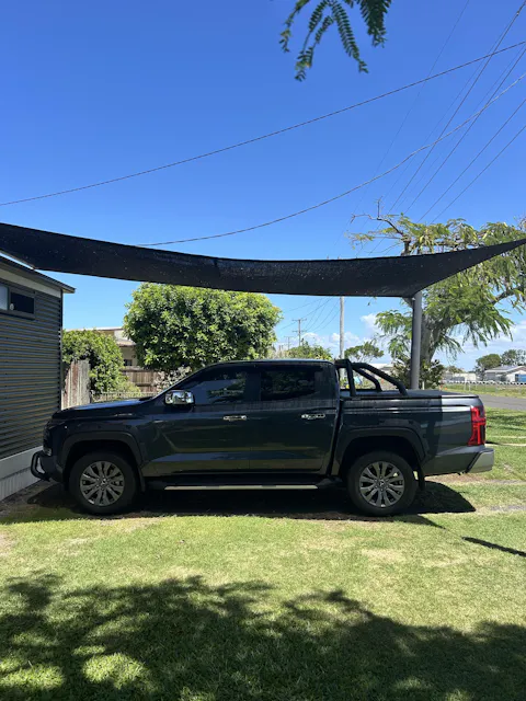Black Rectangle Shade Sail