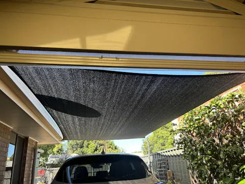 Black Rectangle Shade Sail