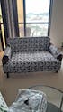 2 Seater Sofa Cover with Elastic Strap (Size B (130 cm), Blooming Leaves)