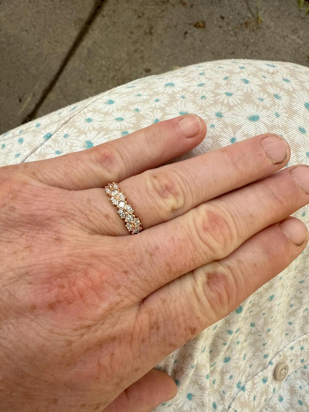 Vintage Princess Cut Moissanite Wedding Band, Marquise Moissanite Matching Band, 14k Rose Gold Moissanite Anniversary Promise Ring Gift