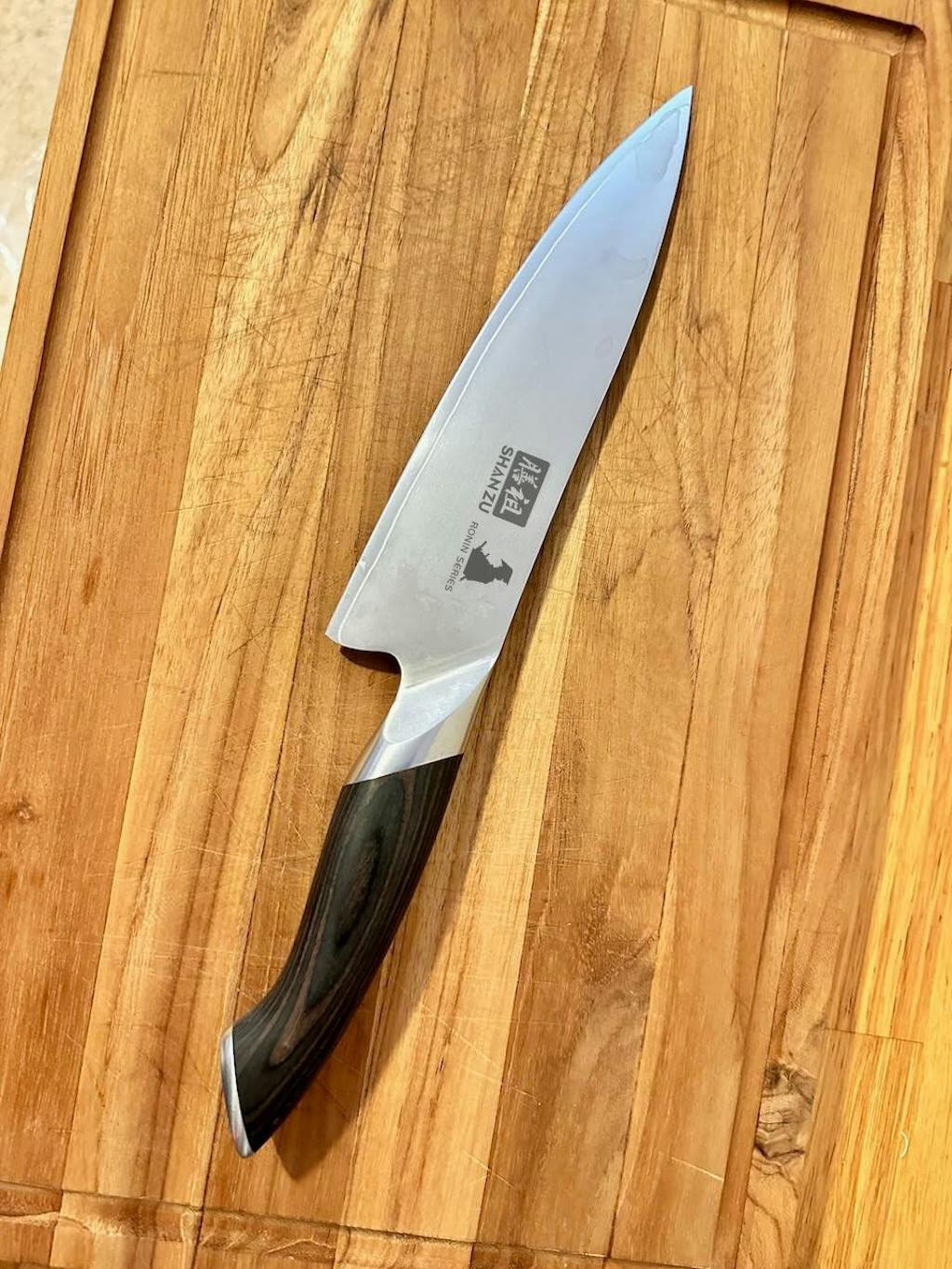 SHAN ZU Ronin | Couteau de Chef 8" +Porte-couteaux magnétique