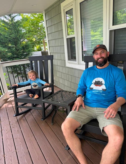 Columbia Blue Manatee UPF50+ Sun Protection Shirt