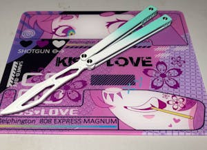 Asgard Domination Practice Edition Full Ceramic Coated Butterfly Knife, False Blade Unbladed