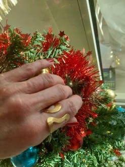 Bague ouverte - Azur