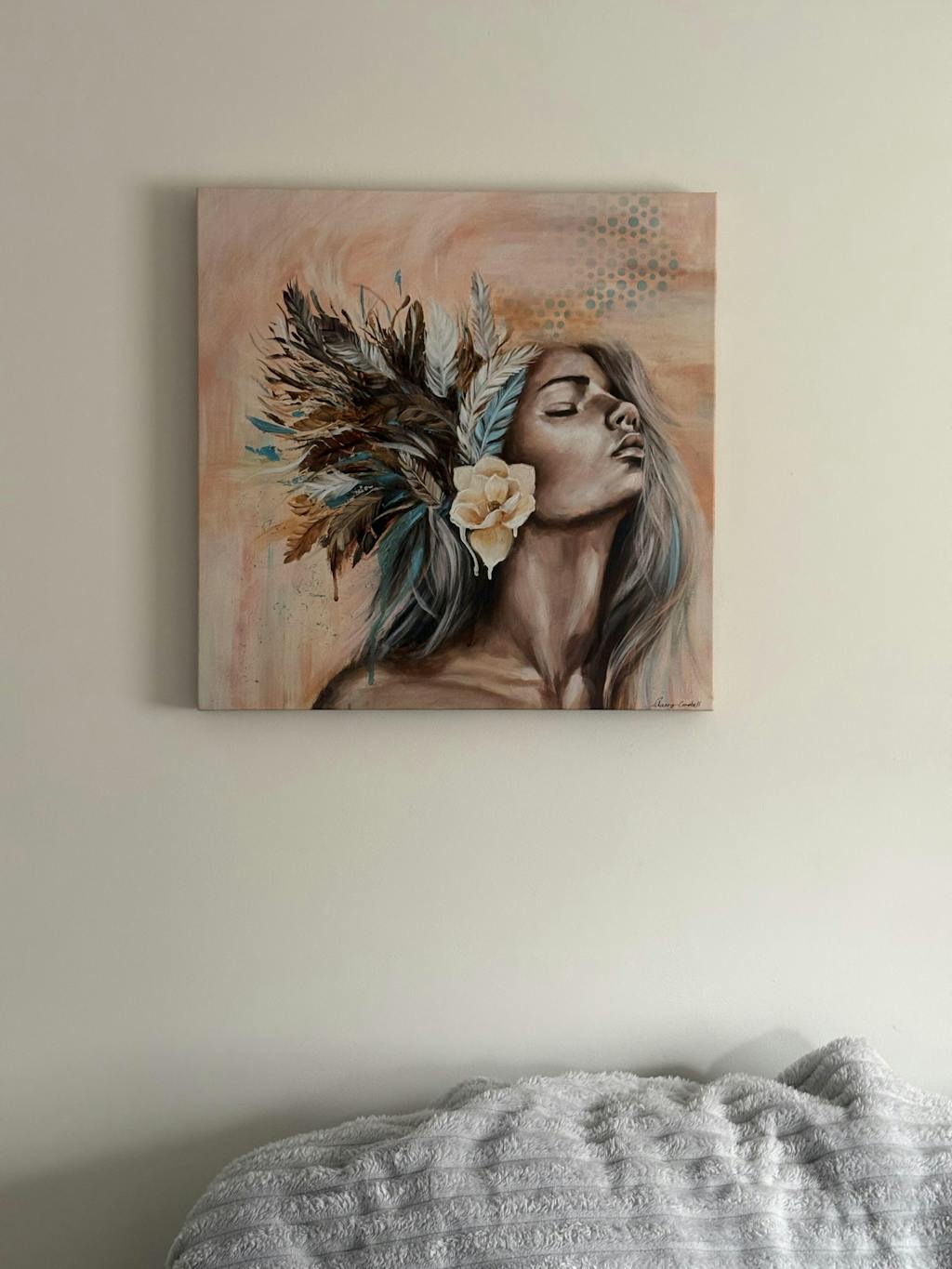 Feathered Elegance (Canvas Print)