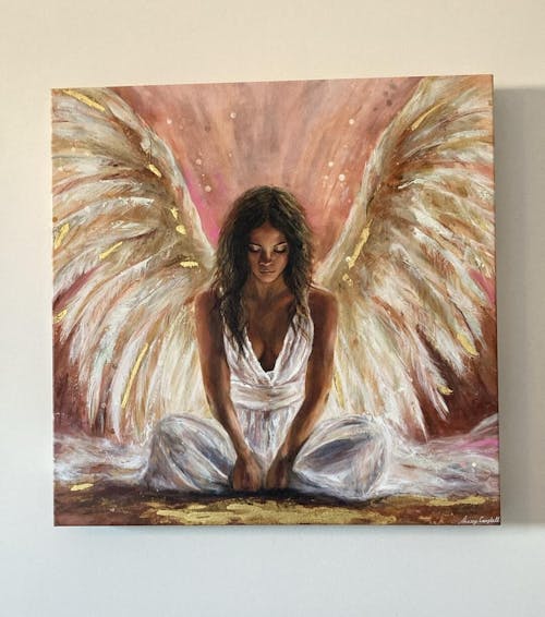 She is the Angel  (Canvas Print)