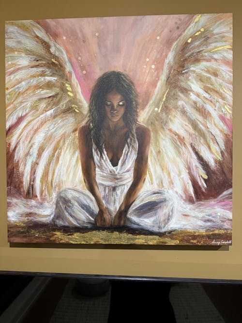 She is the Angel  (Canvas Print)