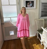 Arabella Dress - Pink & Red