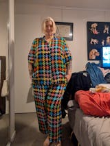 Brixton Shirt - Rainbow Houndstooth