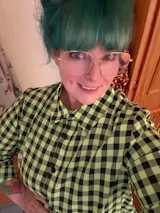 Arc Dress - Neon Check Green