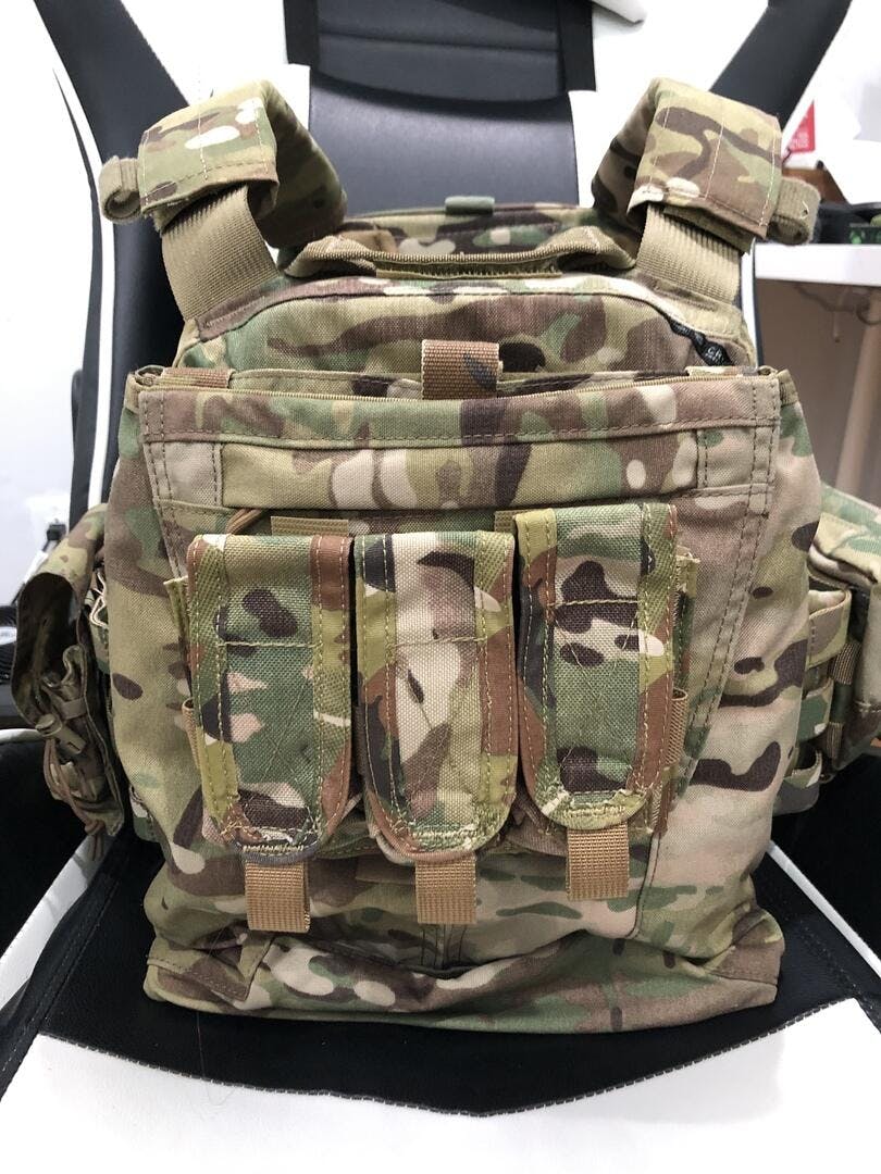 Multicam Paraclete style Triple Flashbang pouch
