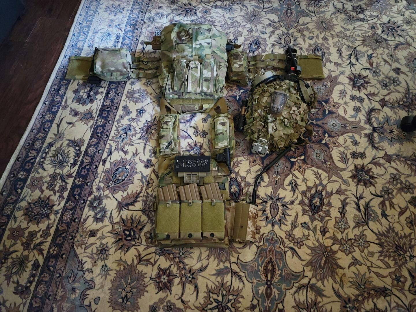 Multicam Paraclete style Triple Flashbang pouch