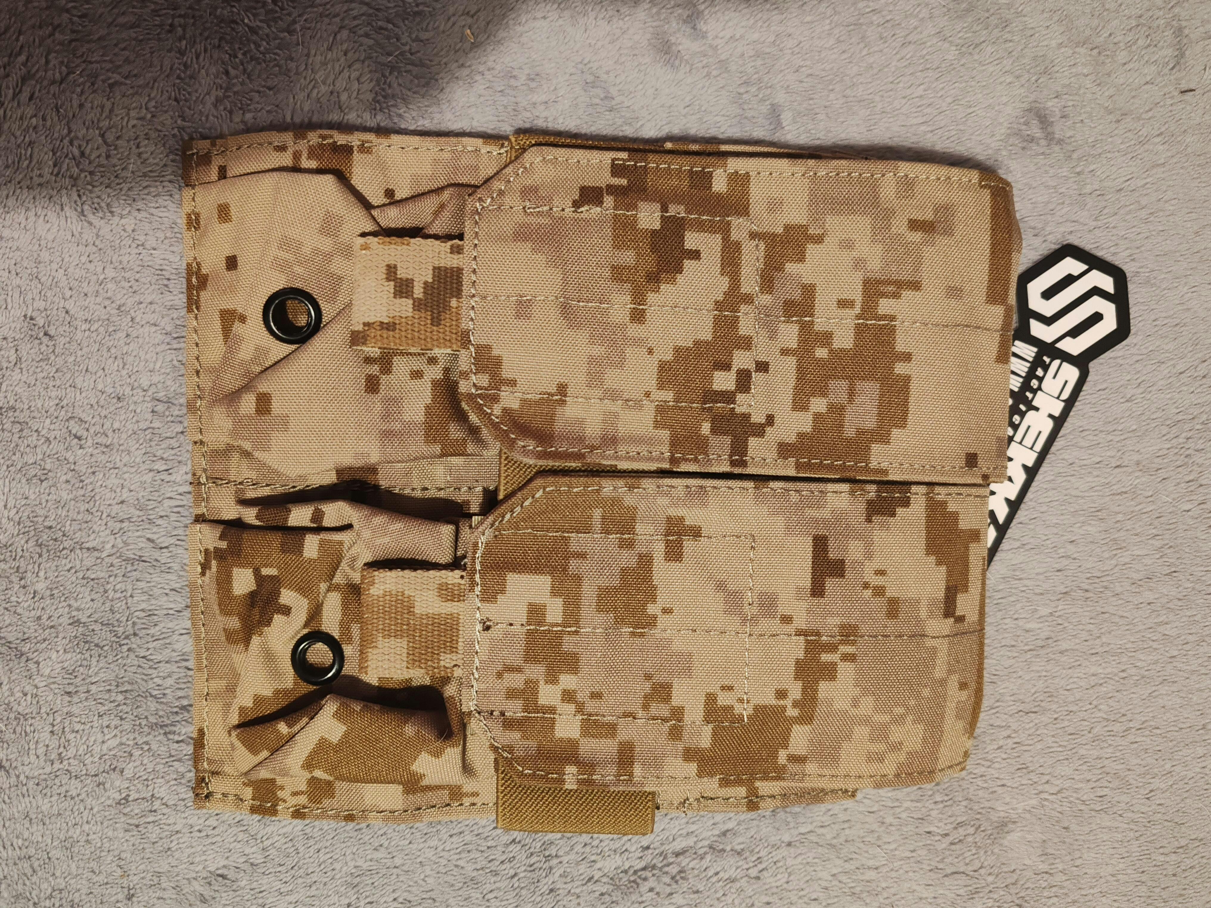 Navy seals devgru tactical gears AOR1 Eagle style double M4 mag pouch
