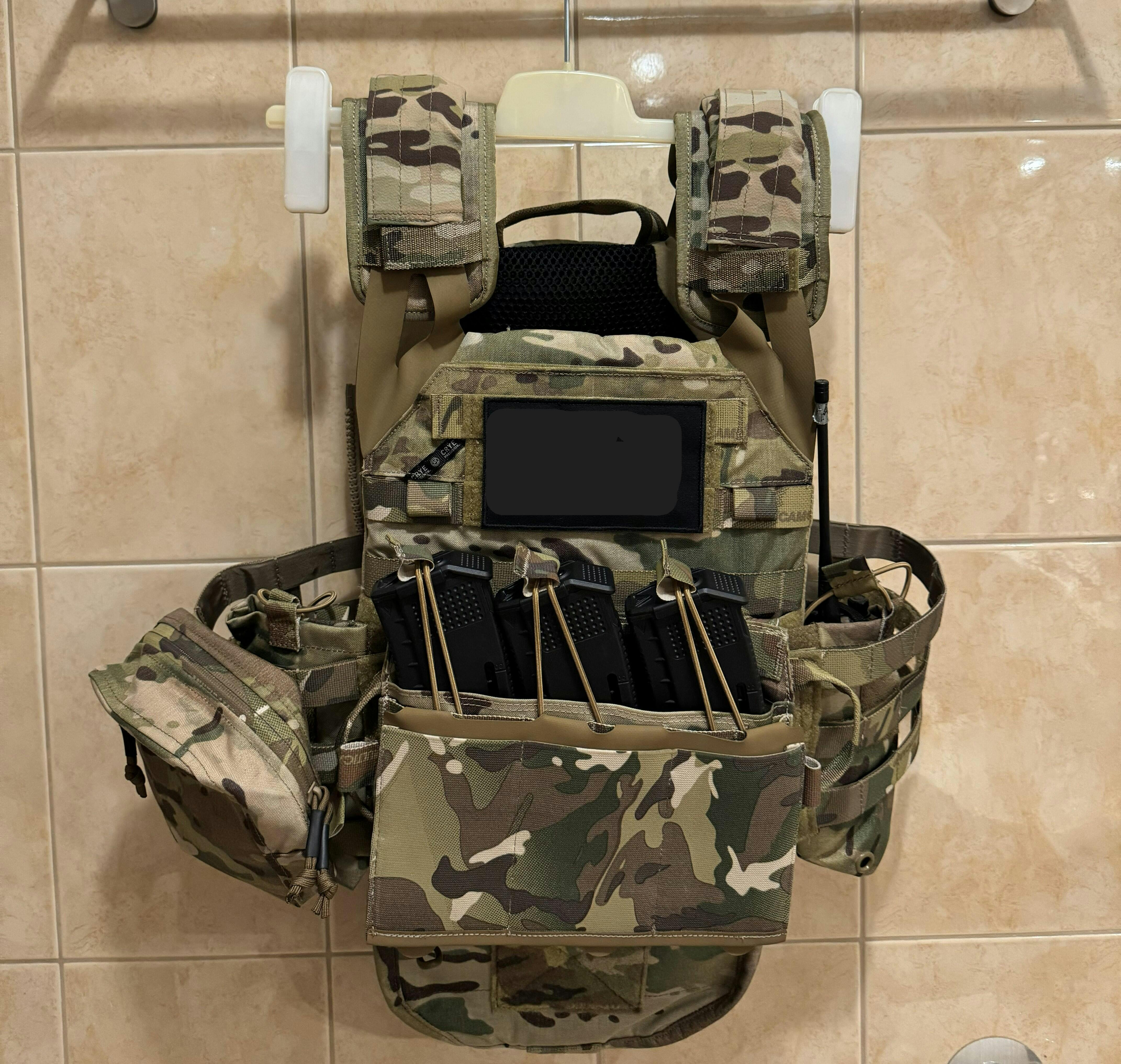 Shekkin gears special force tactical gear Elastic triple 556 mag pouch