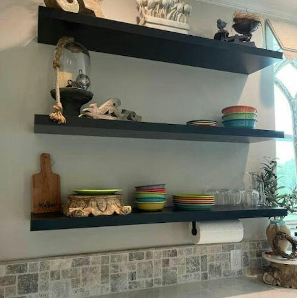 Black Floating Shelves Sleek & Heavy Duty Shelf Expression