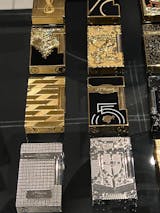 St Dupont Lighter Tiger Hand-Carved #181