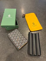 Goyard Luxury Cigar Case with Slot Holder