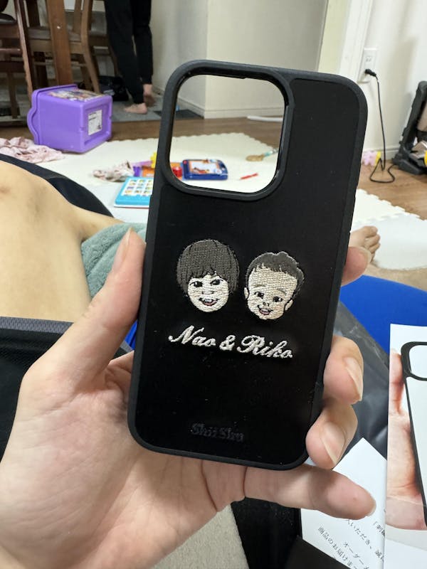 刺繍スマホケース【狐面】ShiiShu（シーシュ） ｜iPhoneケース【C11】