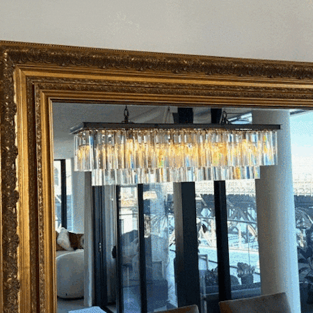 Custom Gold Ornate Framed Mirror 230cm x 180cm