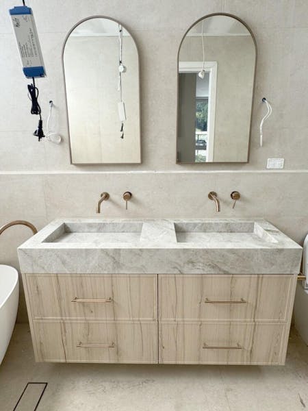 Loren Arched Bathroom Mirror Bronze