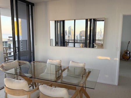 Megan Timber Slim Wall Mirror