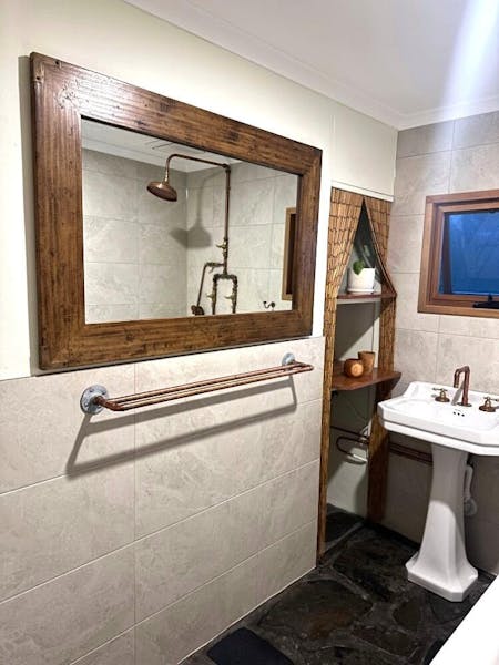 Humen Large Timber Wall Mirror