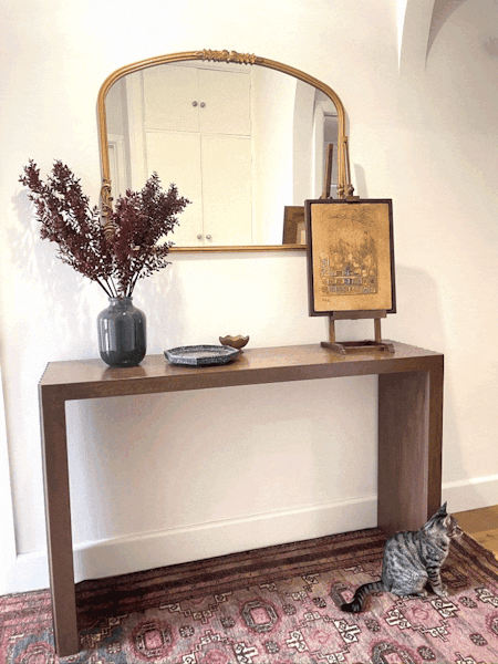 Merida Gold Arched Wall Mirror